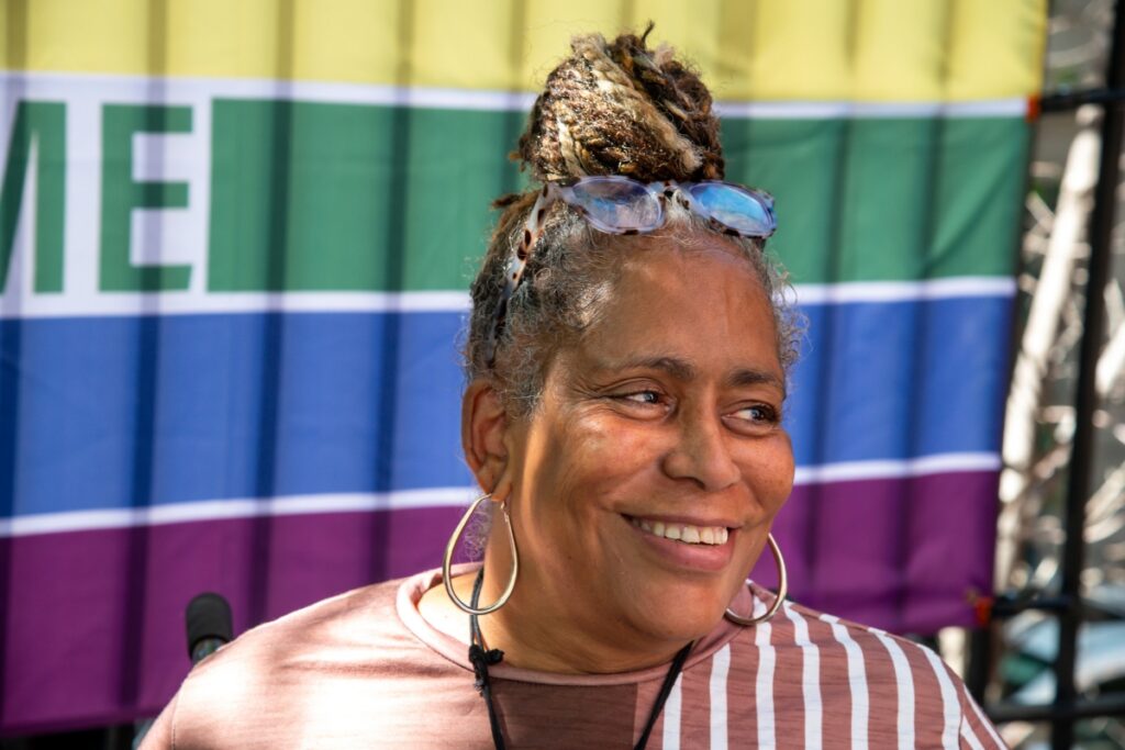 Sheronda Davis poses for a picture at an event at Rogerson Communities.